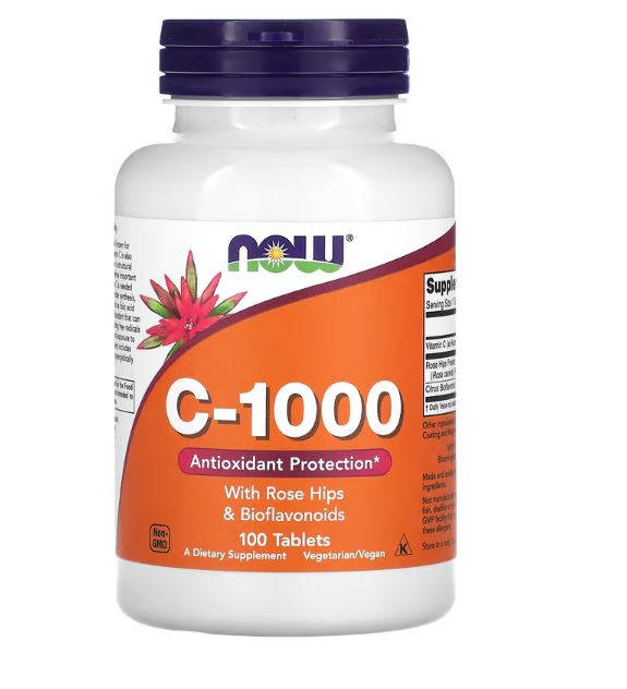 Vitamin C-1000 - 100 Tablets by NOW