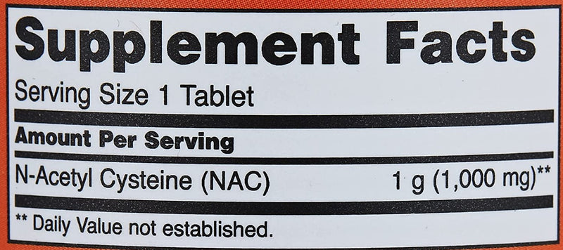 NAC 1,000 mg, 120 Tablets, by Now Foods