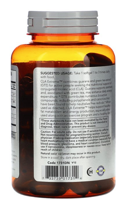 CLA Extreme, 90 Softgels, by NOW Sports