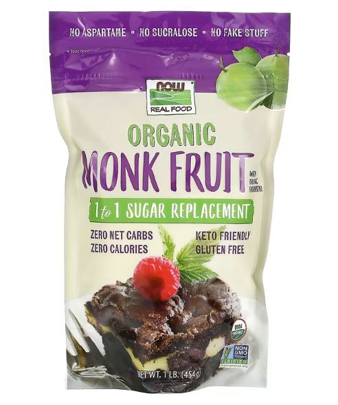 Monk Fruit with Erythritol, Organic Powder - 1 lb.