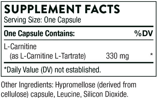 L-Carnitine 60 Capsules, by Thorne