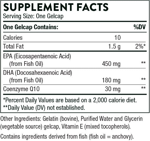 Omega-3 with CoQ10, 90 Gelcaps, by Thorne