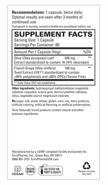 Terry Naturally Blood Pressure Health 60 Capsules