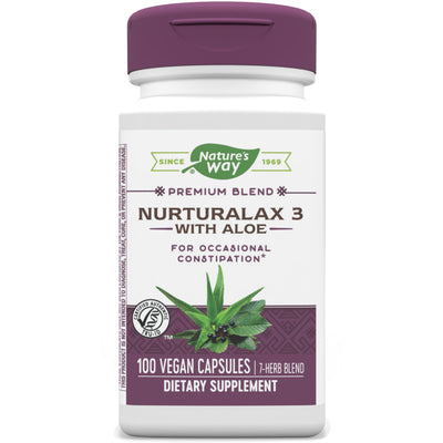 Nurturalax 3 with Aloe 100 Vegetarian Capsules by Nature's Way best price