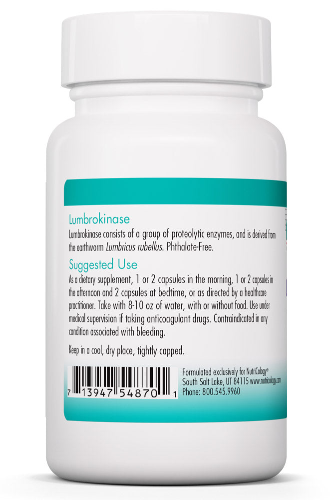 Lumbrokinase 30 Delayed Release Vegicaps by Nutricology best price