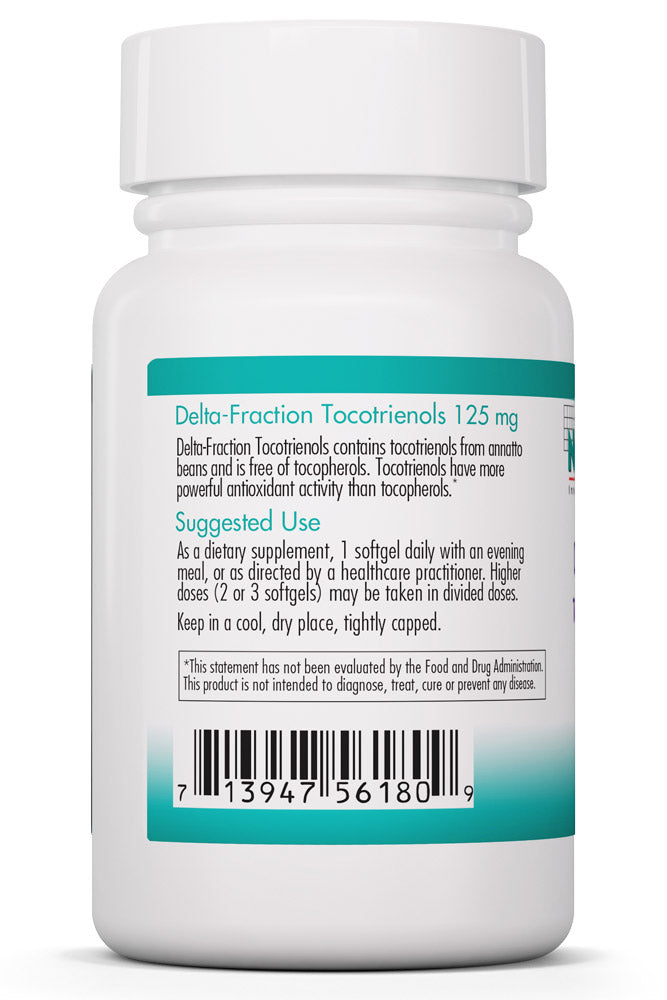 Delta-Fraction Tocotrienols 125 mg 30 Softgels by Nutricology best price