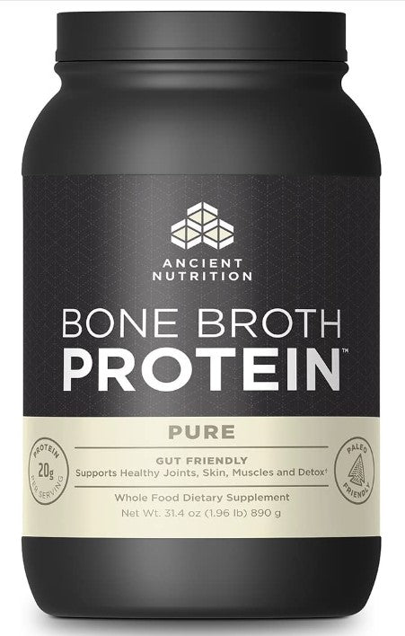 Bone Broth Protein, Pure 1.96 lbs (890 g), by Ancient Nutrition