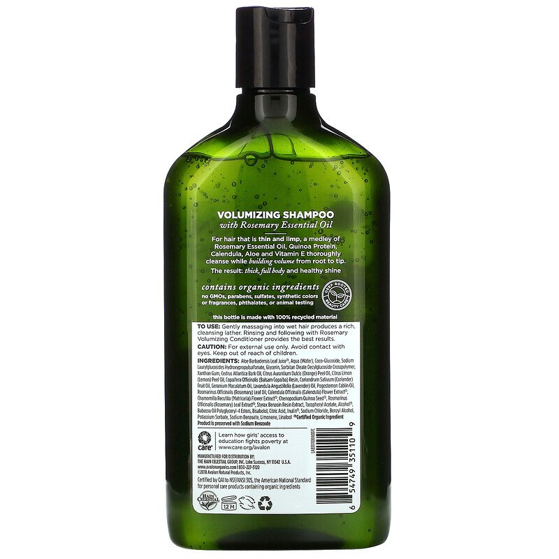 Shampoo Volumizing Rosemary 11 Fl Oz by Avalon Organics Best Price