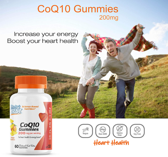 CoQ10 Gummies, Mango Madness, 100 mg, 60 Gummies, by Doctor&