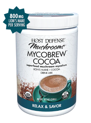 Host Defense Mycobrew Cocoa Drink Mix, 10.5 oz (300 G)