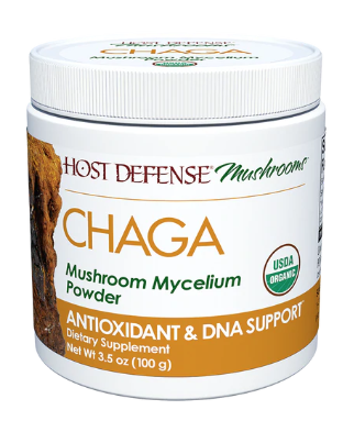 Host Defense Chaga Mushroom Mycelium Powder, 3.5oz (100g)