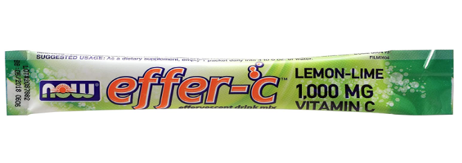 Effer-C Lemon-Lime 30 Packets, by NOW Foods