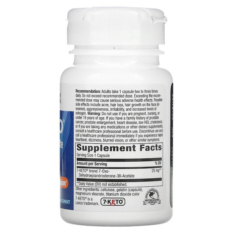 7-Keto DHEA Metabolite 25 mg 60 Capsules by Nature&