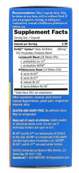 Fortify Optima Digestive Balance 30 Delayed Release Vegetarian Capsules