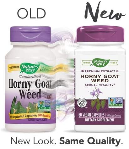 Horny Goat Weed Standardized 60 Vegetarian Capsules