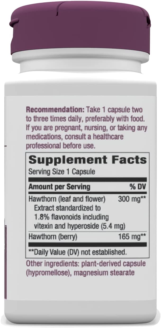 Hawthorn Standardized 90 Vegetarian Capsules