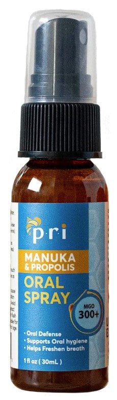 Propolis & Manuka Oral Spray 1 fl oz (30mL), by P.R.I