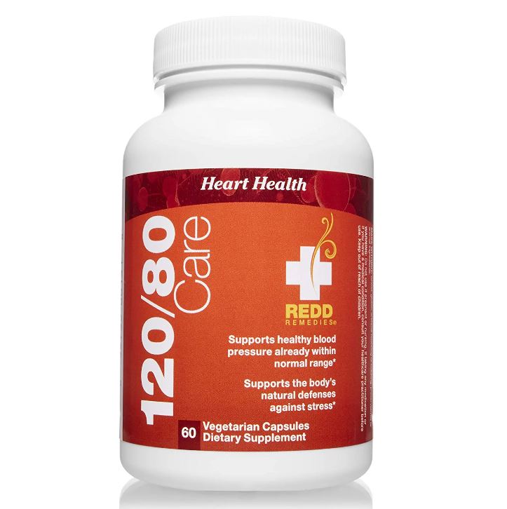 120/80 Care™ Natural Blood Pressure Formula, 60 Capsules by Redd Remedies