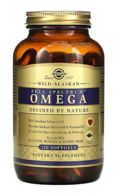 Full Spectrum Omega Wild Alaskan Salmon Oil 120 Softgels