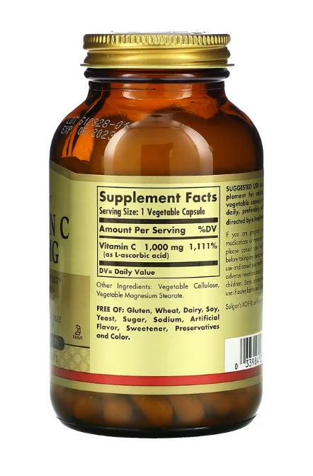 Vitamin C 1,000 mg 100 Vegetable Capsules