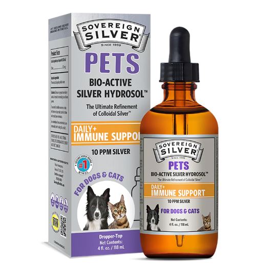 PETS Bio-Active Silver Hydrosol – Dropper-Top – 4oz