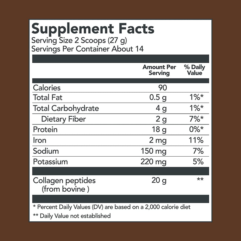 Vital Proteins, Collagen Peptides, Chocolate, 13.5 oz (383 g)