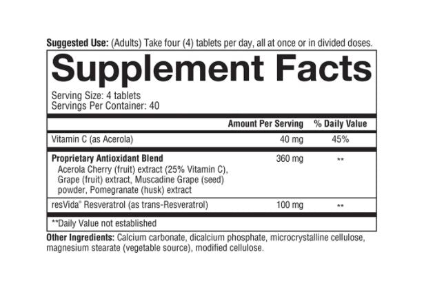 Resveratrol Advanced  - 160 Tablets by youtheory