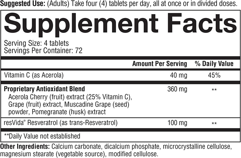 Resveratrol Advanced  - 290 Tablets by youtheory