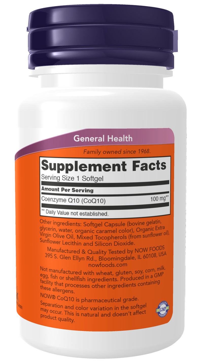 CoQ10 100 mg 50 Softgels