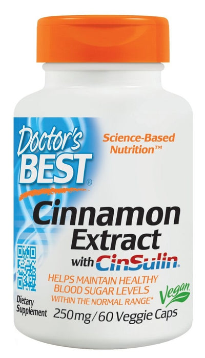 Cinnamon Extract with CinSulin 250 mg 60 Veggie Caps