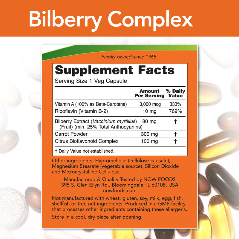 Bilberry Complex 80 mg 100 Veg Capsules