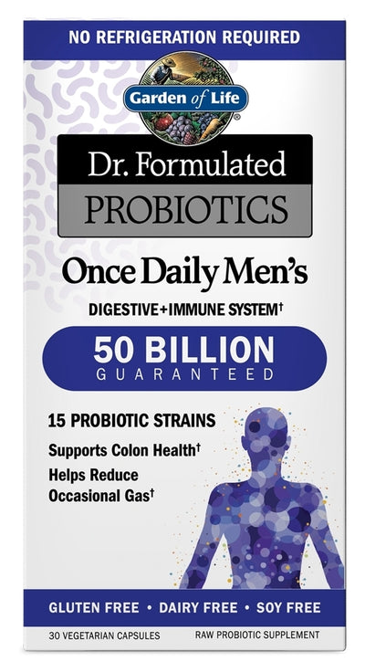 Dr. Formulated Probiotics Once Daily Men's Shelf-Stable 30 Vegetarian Capsules