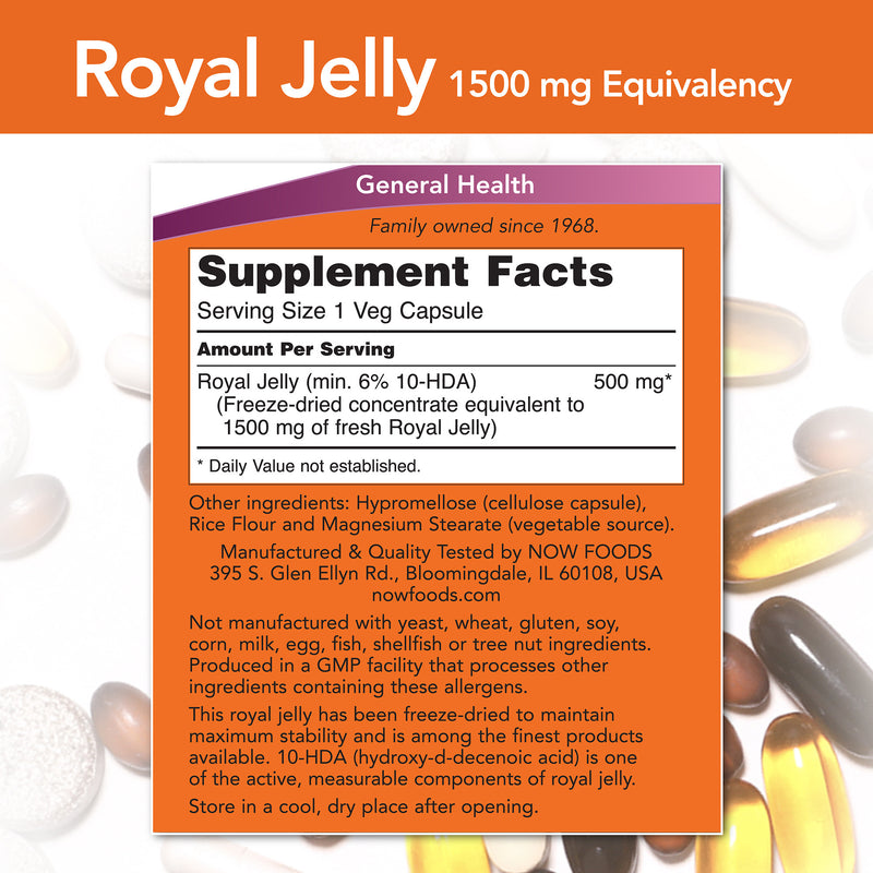 Royal Jelly High Potency 60 Veg Capsules