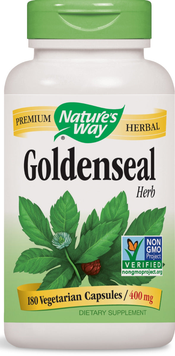 Goldenseal Herb 400 mg 180 Vegetarian Capsules