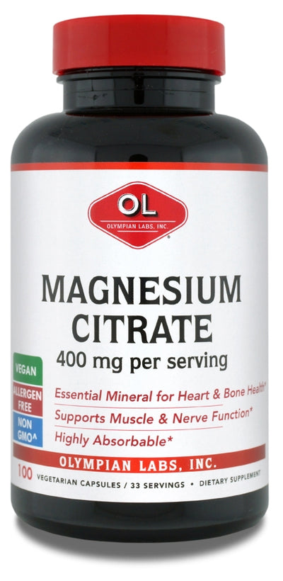 Magnesium Citrate 100 Vegetarian Capsules