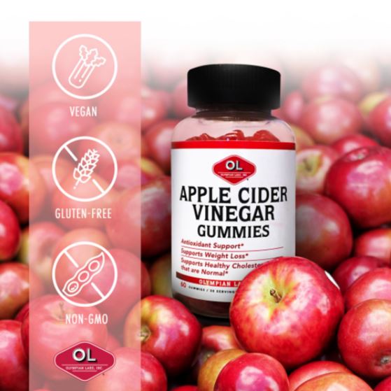 Apple Cider Vinegar Gummies 60 Gummies by Olympian Labs best price