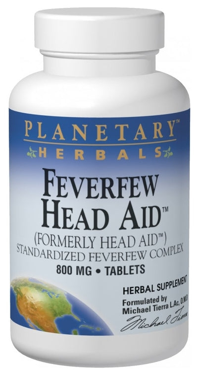 Feverfew Head Aid 615 mg 100 Tablets