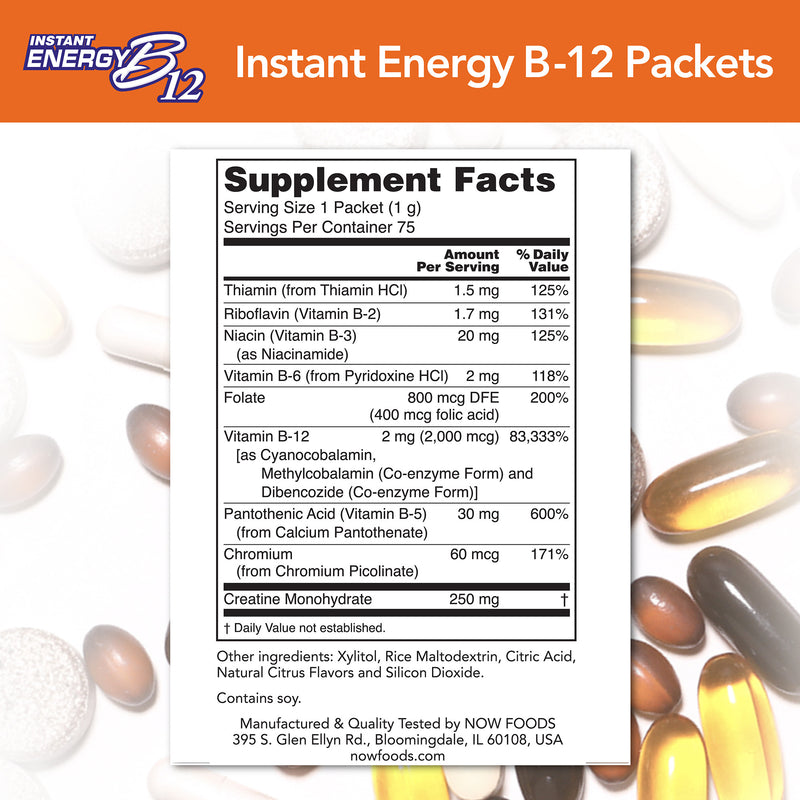 Instant Energy B-12 2000 mcg 75 Packets