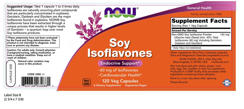 Soy Isoflavones 120 Veg Capsules