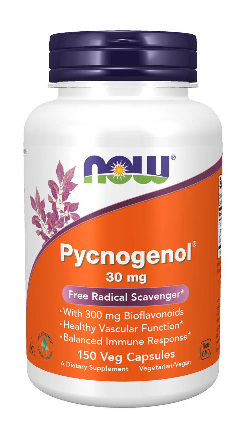 Pycnogenol 30 mg 150 Veg Capsules | By Now Foods - Best Price