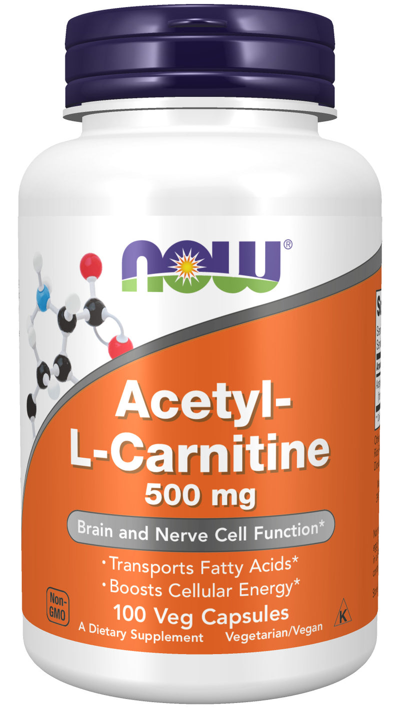 Acetyl-L-Carnitine 500 mg 100 Veg Capsules