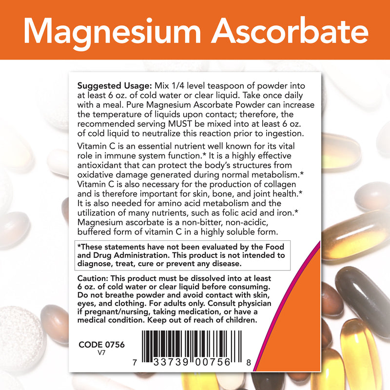 Magnesium Ascorbate Vitamin C Powder 8 oz (227 g)