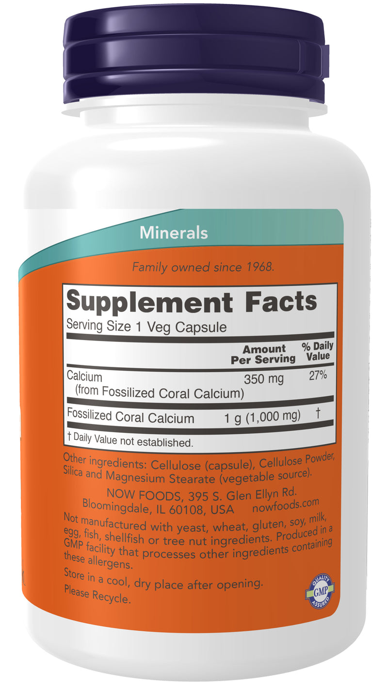 Coral Calcium 1,000 mg 100 Veg Capsules