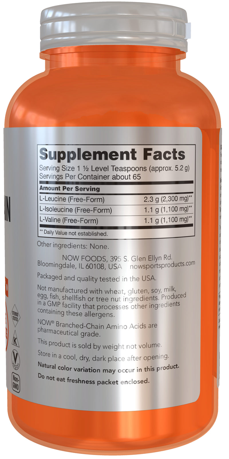 Branched Chain Amino Acid Powder 12 oz (340 g)